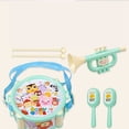 thumbnail image 4 of 6 Pcs Instrument de Musique pour Enfants Jouet Éducatif Tambour à Main, 4 of 6