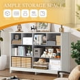 thumbnail image 5 of Haverchair 8 Drawer Dresser for Bedroom, Wood Chest of Drawers with Smooth Metal Rail, Large Dressers, Modern Bedroom Dressers with 8 Drawers Cabinet TV Stand, 5 of 8
