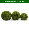 thumbnail image 5 of 17 Inch Topiary Balls Outdoor Set of 2, Artificial Eucalyptus Topiary Balls Garden Spheres Hanging Decorative Balls for Patio Garden and Indoor, Wedding Decoration, 5 of 6