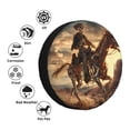 thumbnail image 3 of JUNZAN Western Skeleton Cowboy Horse Tire Cover Wheel Protector for Truck SUV Trailer Camping Rv Tire Covers-15 inch, 3 of 5