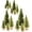 Brown, variant on 16PCS Mini Christmas Sisal Trees, Desktop Miniature Christmas Tree Pine Tree with Wood Base, Bottle Brush Trees for Winter Snow Miniature Scenes Xmas Tabletop Decor
