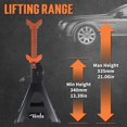 thumbnail image 2 of Coche pesado Jack Stands TONDA de 3 toneladas, extra alto, 32 a 53 cm, 2 of 7