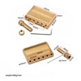 thumbnail image 3 of MERIGLARE Base de Bloc Tremolo Guitares DIY pour Guitares Pont Pièces Accessoires Kits de Réparation, 3 of 9