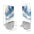 thumbnail image 7 of HemaKayy 2 Pack Plug-in LED Night Light with Light Sensor, Warm White, Dusk to Dawn Sensor Flat Nightlight for Bathroom, Hallway, Bedroom, Living Room - Unique Marble Texture, 7 of 7