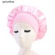 thumbnail image 1 of Qetyellow Solid Satin Bonnet Hair Styling Sleep Hat Wrap Shower Cap Hair Styling Tools CO, 1 of 4