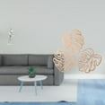 thumbnail image 2 of Escultura de bailarina elegante con detalles de hojas de palma, figura de arte moderno y decoración de pared tropical de madera para dormitorio, ofici, 2 of 8