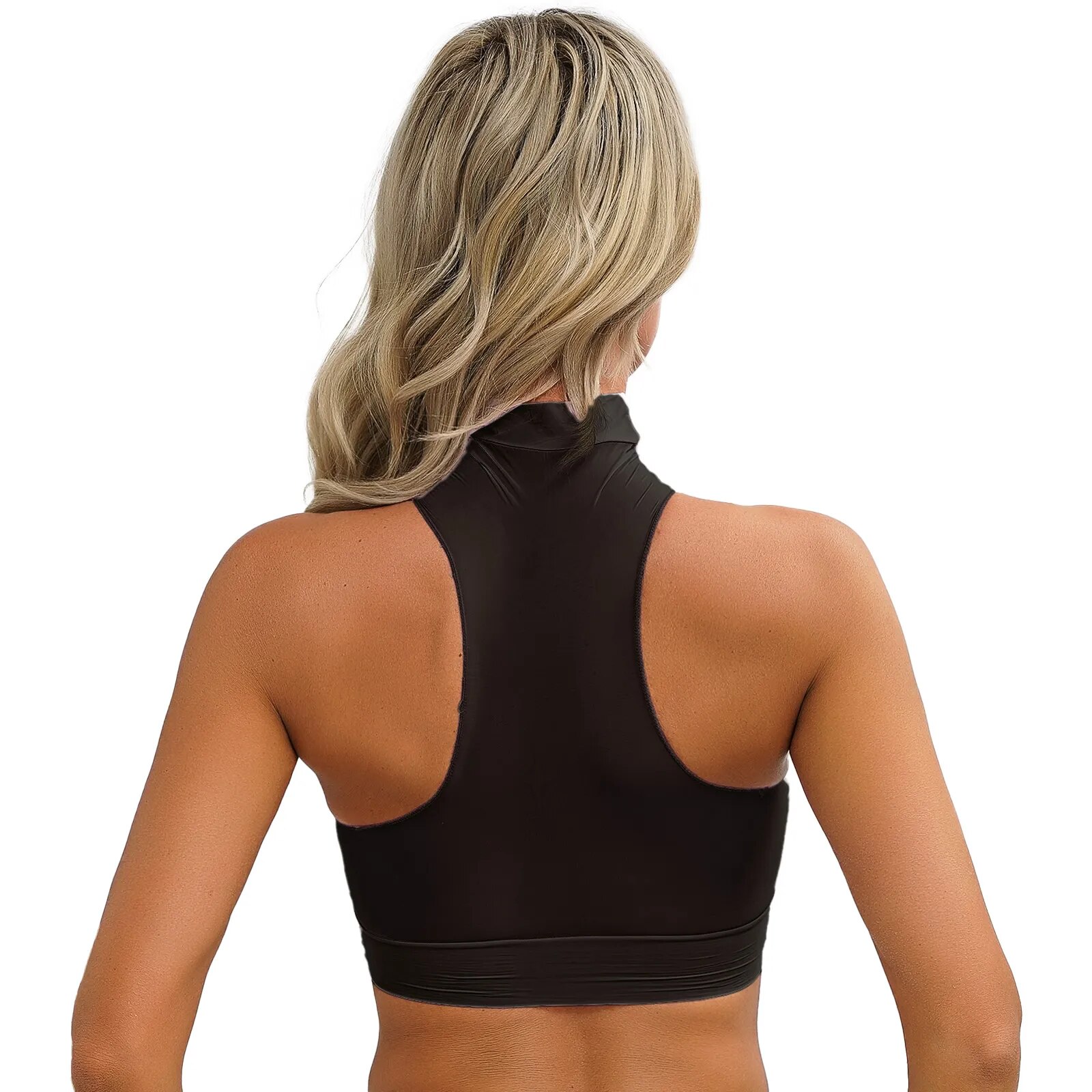 Womens Mesh Transparent See-through Tops Vest Wetlook Sexy