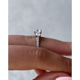 thumbnail image 5 of SOLITAIRE JEWELS 3Ct Moissanite Diamond Three Stone Solitaire Rings 18k White Gold Gold Best for Engagement/Wedding Gift, 5 of 5