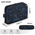 thumbnail image 3 of Standing Pencil Case with Base Large Capacity Stationery Pouch Pen Bag with Zipper for Women Men Twinkling Stars and Constellations, 3 of 7