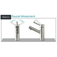 thumbnail image 7 of Miseno MNO102LCP Single Handle Monoblock Bathroom Sink Faucet, Polished Chrome, 7 of 7