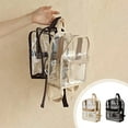 thumbnail image 1 of Clear Backpack for Learning 1PC,9.84x7.87x3.94in,Transparent Bag for Security Check Compliance, Quick Access Storage for Books & Essentials(Black), 1 of 9