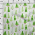 thumbnail image 3 of oneOone Viscose Chiffon Light Green Fabric Tree Dress Material Fabric Print Fabric By The Yard 42 Inch Wide, 3 of 6