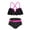 Black, variant on GYRATEDREAM Kid Girls Two Piece Swimsuits Bikini Children Cute Print Ruffle Bathing Suit Adjustable Spaghetti Straps Swimwear Set for 5-12 Years