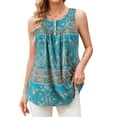 thumbnail image 5 of Sociala Casual Summer Pleated Camisole Tops for Women Built in Bra S-3XL, 5 of 6