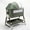 Green, variant on suihuooo 4 in 1 Baby Bassinet Bedside Sleeper, Height Adjustable, Easy Folding,Black