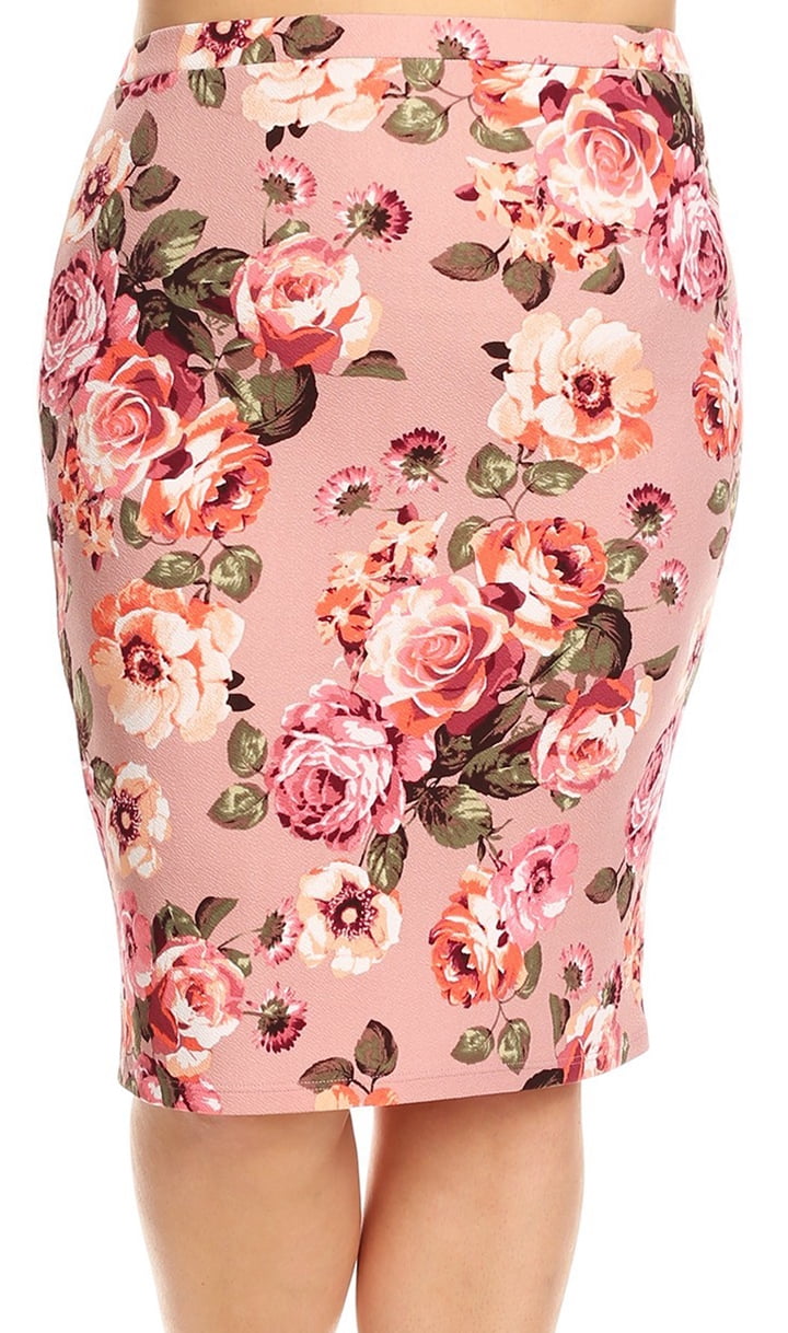 floral pencil skirt xxl