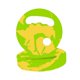 thumbnail image 3 of Discos de ejercicio acuático de espuma EVA, discos de natación de fácil agarre, tabla de natación ligera de resistencia para piscina para adultos y Verde Amarillo, 3 of 8