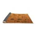 thumbnail image 2 of Ahgly Company Indoor Round Abstract Orange Modern Area Rugs, 3' Round, 2 of 4