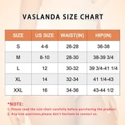 Vaslanda 2 Pack Tummy Control Shapewear Panties for Women High Waisted Body Shaper Underwear Girdle Panty Seamless Shapewear