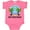 Hot Pink, variant on Inktastic Summer Vacation in Daytona Beach Boys or Girls Baby Bodysuit