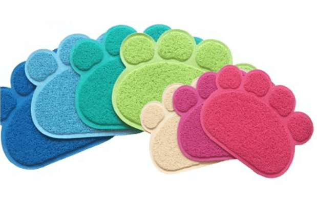 Paw Shape Pet Dog Cat Puppy Placemat Dish Bowl Food Water Feeding