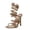Gold, variant on High Heels for Women Floral Rhinestone Strappy Heeled Sandals Summer Party Prom Dress Shoes Stilettos Black Size 9