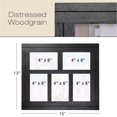 thumbnail image 3 of Excello Global Products EGP-HD-0337 - EGP-HD-0337 Collage Picture Frames, Rustic Distressed Wooden Picture Frames, Holds Five 4"x6" Photos, Black, Tabletop, 3 of 4