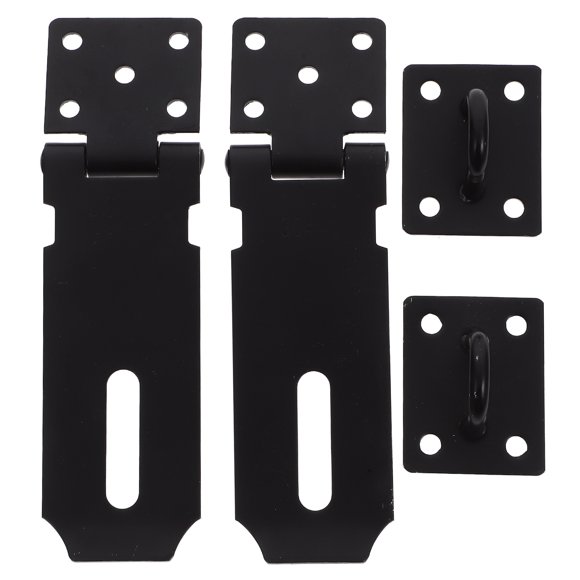LOLIPPYY 2Ud Pestillo De Seguridad Negro Para Puertas Y Gabinetes De Inoxidable