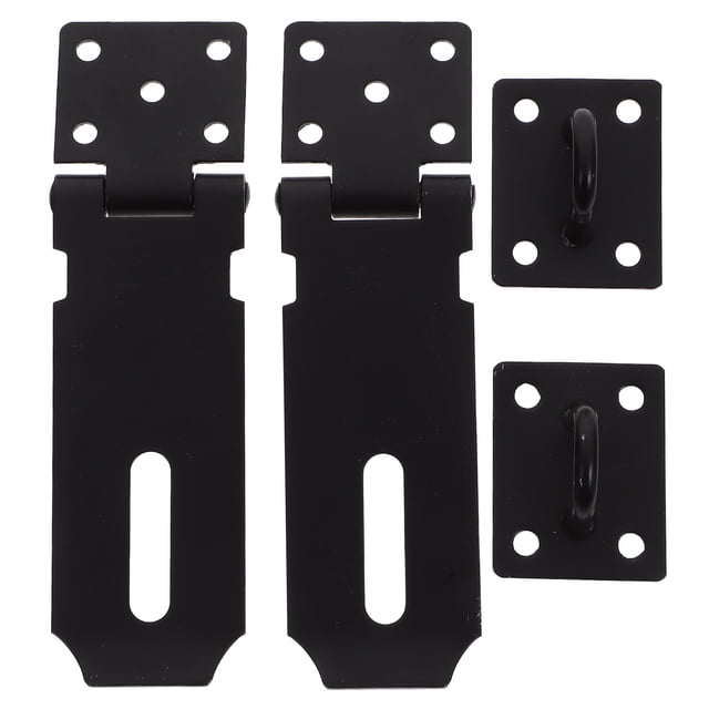 LOLIPPYY 2Ud Pestillo De Seguridad Negro Para Puertas Y Gabinetes De Inoxidable