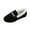 Black, variant on Womens Loafers Bean Shoes Solid Fleece Lined Warm Round Toe Closed Toe Slip On Low Top Cotton Shoes Winter