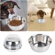 thumbnail image 2 of Comedero para mascotas, comedero redondo de acero inoxidable para perros, comedero para mascotas, comedero de acero, comedero para pájaros, comedero para comida, 2 of 8