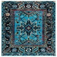 thumbnail image 2 of Safavieh Vintage Hamadan Dania Oriental Area Rug, Light Blue/Black, 5'3" x 5'3" Square, 2 of 10