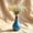Blue, variant on 8in Chicken Vase for Flowers, Drop-Resistant Resin Material,Farmhouse Chicken Vases Container, Desktop, Shelf, Fireplace Decor, Cute Tabletop Ornament