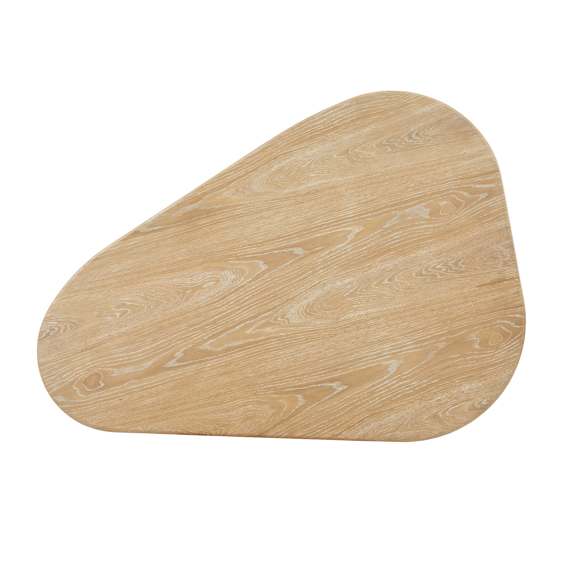 Weston Home Teardrop Nesting Coffee Tables with 3 Legs and Wood Finish