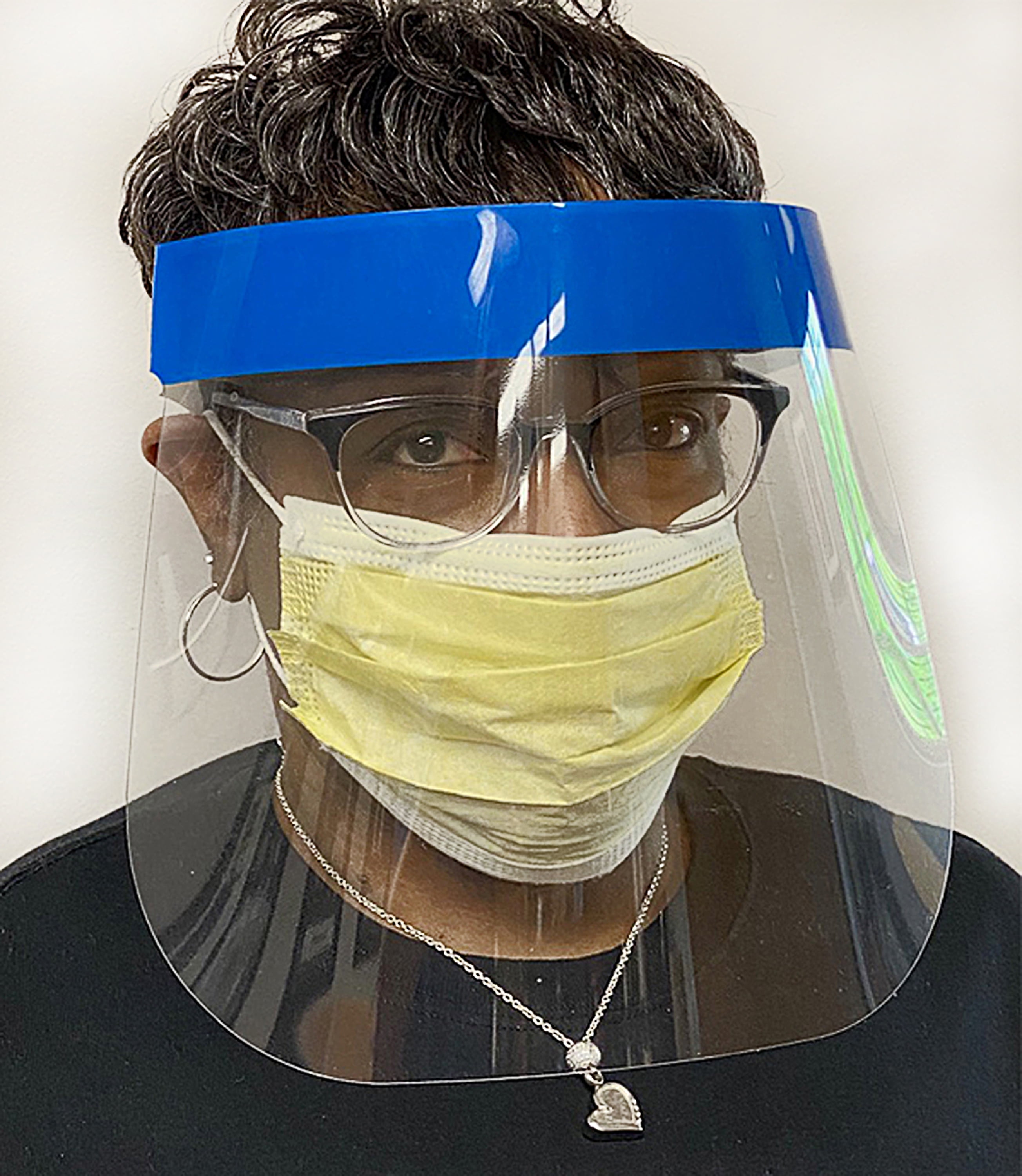 IMAGEWORKS – Protective Face Shield, plastic light-weight defense layer for protection from sneezes, debris, chemical hazards, splash guard. Imageworks Face Shield, Adult Size 9” x 10.5” - Pack of 50