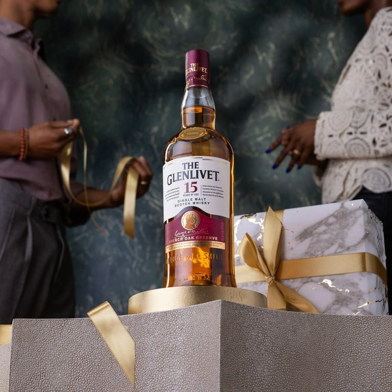The Glenlivet 15 Year Old Single Malt Scotch Whisky, 750 ml