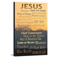 thumbnail image 1 of Names of God - Inspirational - Lantern Press Artwork (12x18 Gallery Wrapped Stretched Canvas), 1 of 4