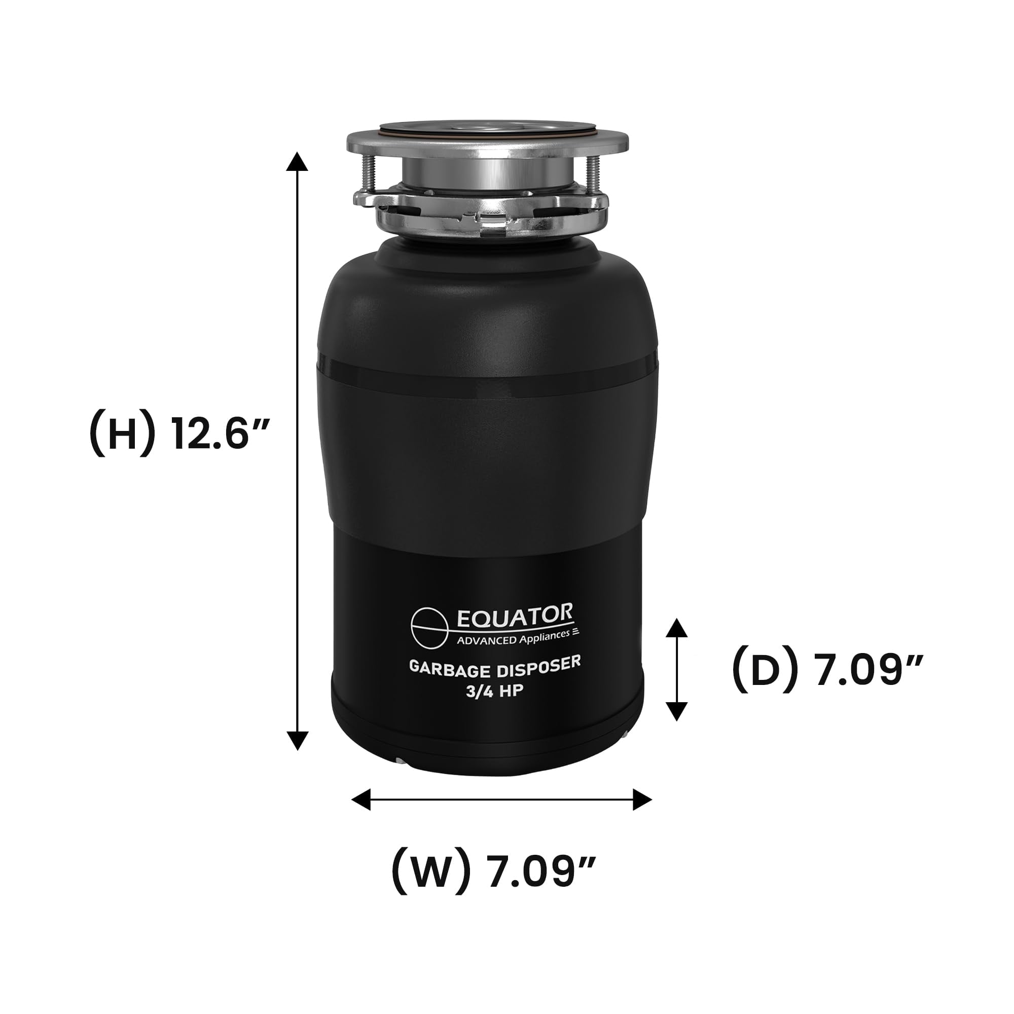 Pemberly Row 24" Dishwasher 15 Place 110V E-Star & 3/4 HP Garbage Disposer