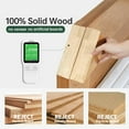 thumbnail image 4 of 100% Solid Oak Dining , Wood  for Bedroom End of Bed with Rounded Corners, Entryway Benches for Dining Room, Kitchen, Living Room (Natural Oak, 47.2"), 4 of 9