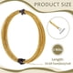 thumbnail image 2 of Alambre de joyería trenzado dorado de 19,7 pies, calibre 24, redondo, de latón, para abalorios, para hacer anillos y otras manualidades de joyería., 2 of 9