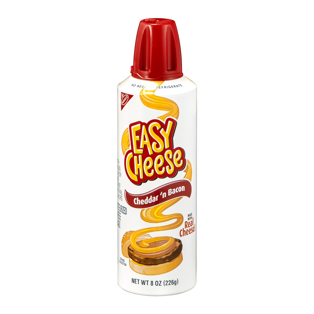 Kraft Easy Cheese Cheese Snack Cheddar 'n Bacon, 8 oz by Mondelez Global LLC