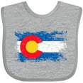 thumbnail image 3 of Inktastic Colorado Flag Distressed Look Boys or Girls Baby Bib, 3 of 4