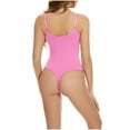 thumbnail image 5 of Summer Savings Clearance Swimsuit Qonioi One Piece Swimsuit for Women, Women One Piece Swimsuit U Neck Swimwear Slimming Strap Backless Beach Swimwear Bathing Suits Pink XXL, 5 of 7