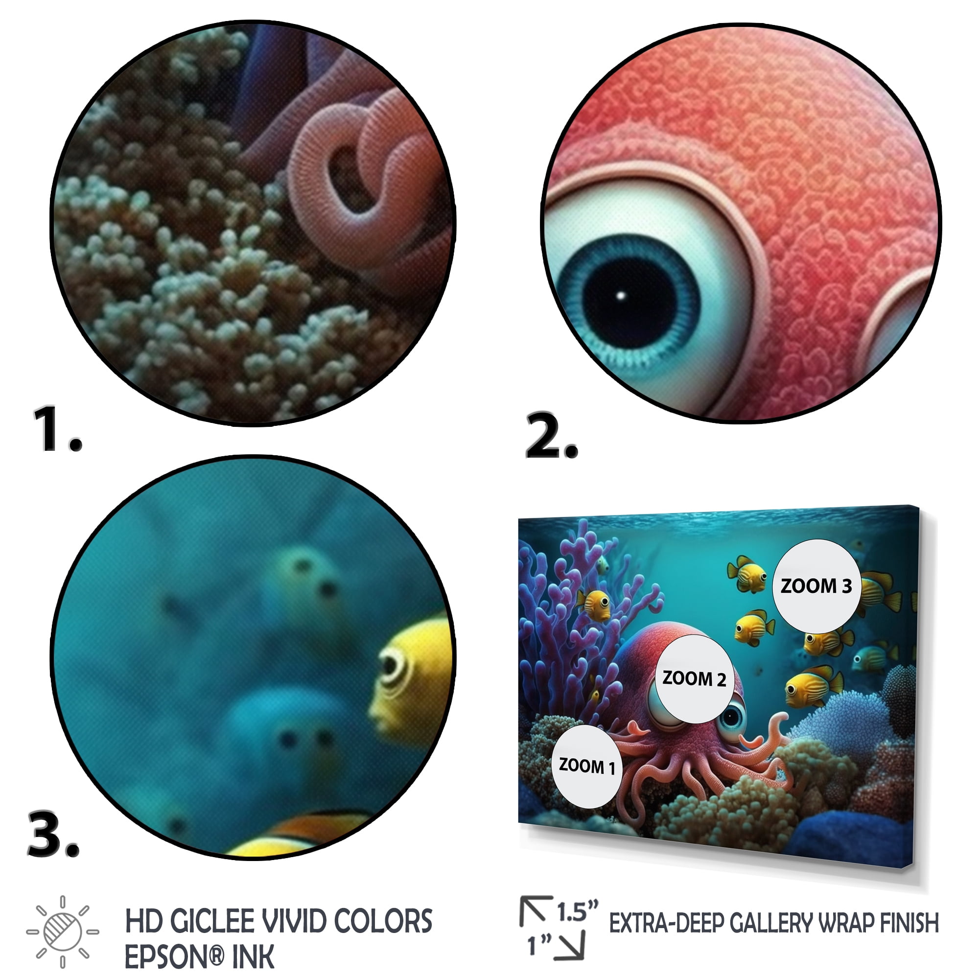 Designart Under The Sea I Canvas Wall Art