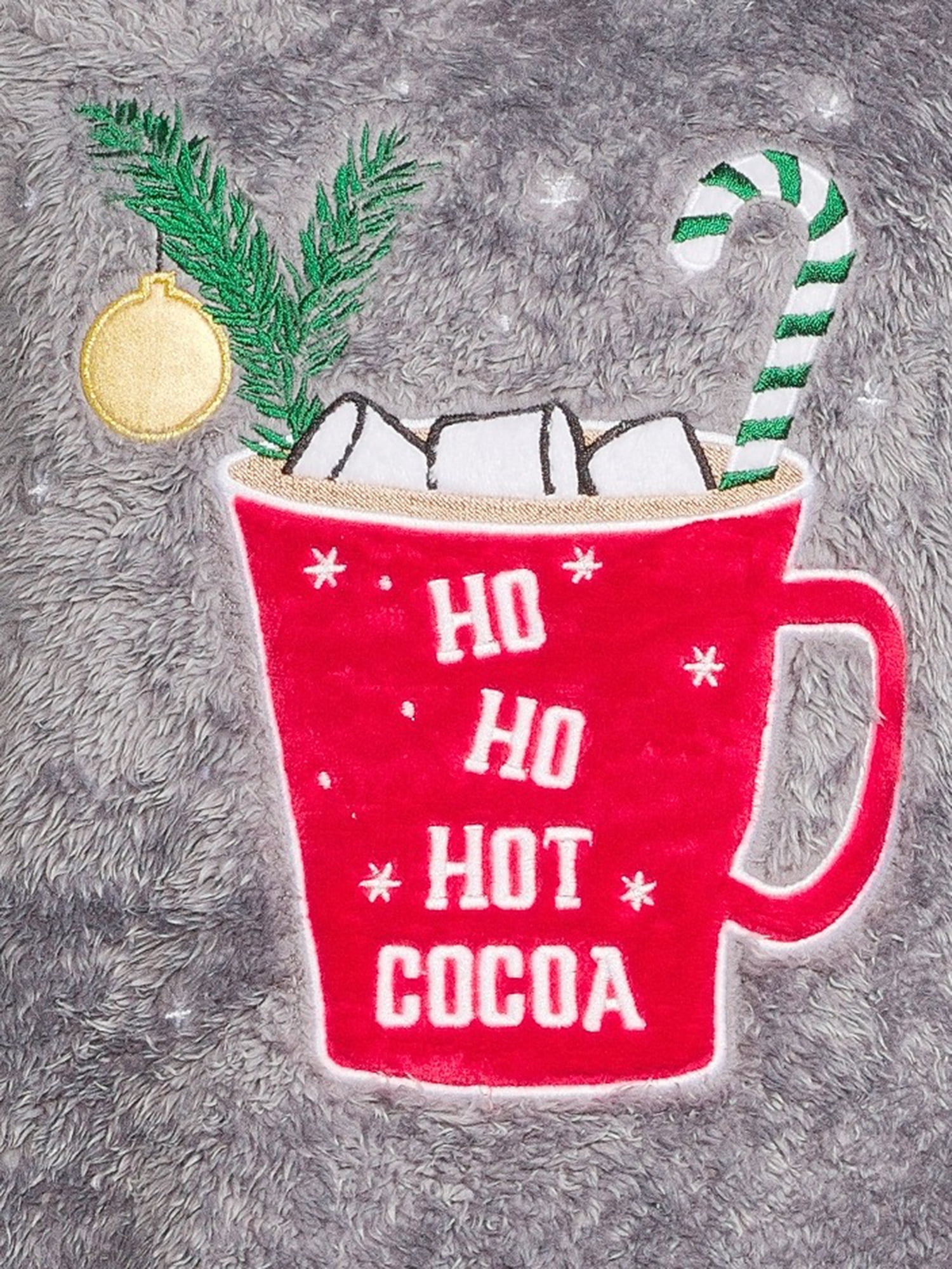 Secret Treasures Women's Plush Cocoa Pajamas, 2-Piece