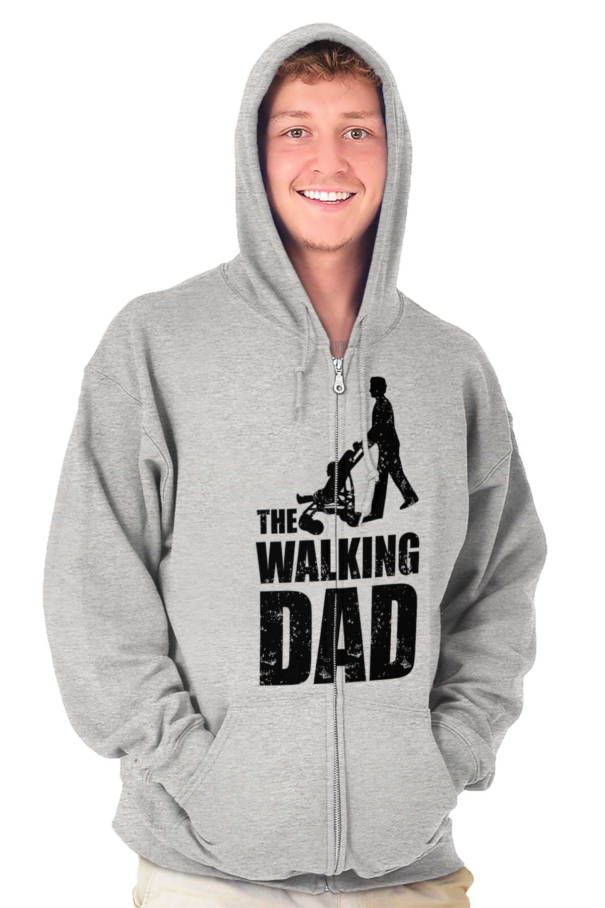 The Walking Dad Hoodie Fathers Day Parody Zombie Apocalypse Sweatshirt 