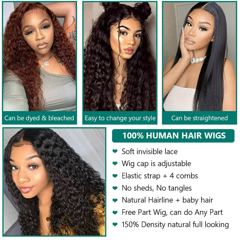 Human Hair Wigs For Women Full Density Curly Hair Lace Front Wig -Alipearl  Hair