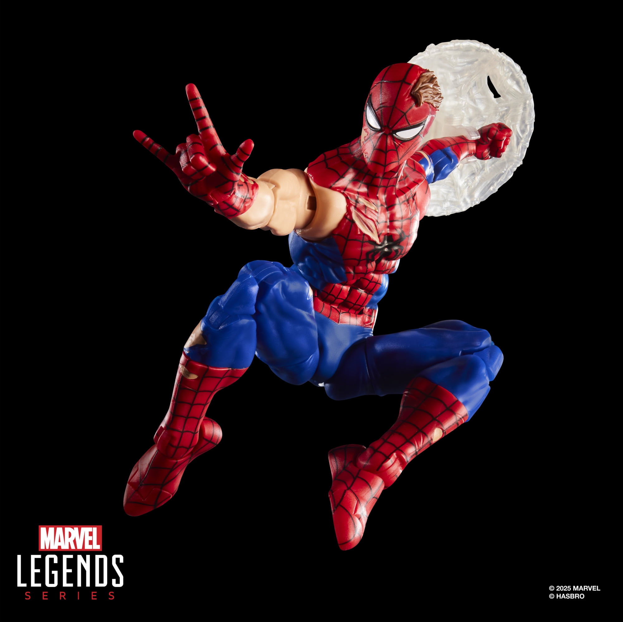 Marvel Legends Series Magic: The Gathering Battle-Damaged Spider-Man, 6" Action Figure Plus Exclusive Foil Trading Card