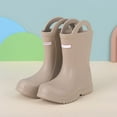 thumbnail image 2 of Zanarzt Rain Boots for Toddler Boys Girls' Mid Calf Round Toe Rain Boots for Toddlers and Children Coffee,US 8.5, 2 of 6