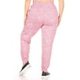 thumbnail image 2 of Plus Size Soft Brushed Fleece Lined Sweatpants - Pink Space Dye, 2 of 4